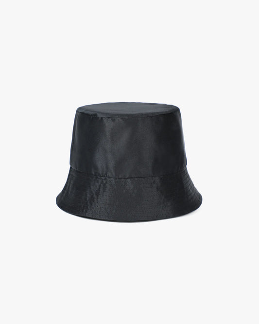 Chapeau Bucket Pure Soie Femme Black